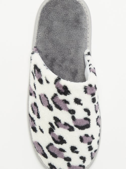 Muilpantoffels met luipaardprint - Kiabi