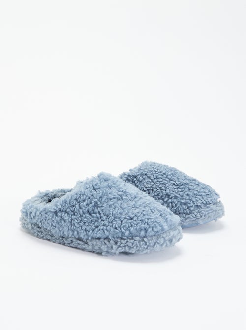 Muilpantoffels met schapenvachteffect - Kiabi Muilpantoffels met schapenvachteffect - Kiabi