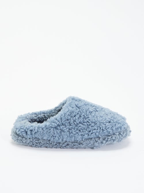 Muilpantoffels met schapenvachteffect - Kiabi Muilpantoffels met schapenvachteffect - Kiabi