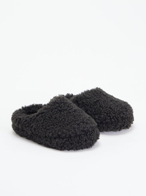Muilpantoffels met schapenvachteffect - Kiabi Muilpantoffels met schapenvachteffect - Kiabi
