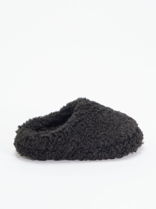 Muilpantoffels met schapenvachteffect - Kiabi Muilpantoffels met schapenvachteffect - Kiabi