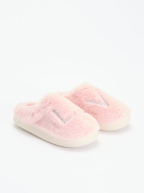 Muilpantoffels van pluchebreisel - Kiabi Muilpantoffels van pluchebreisel - Kiabi