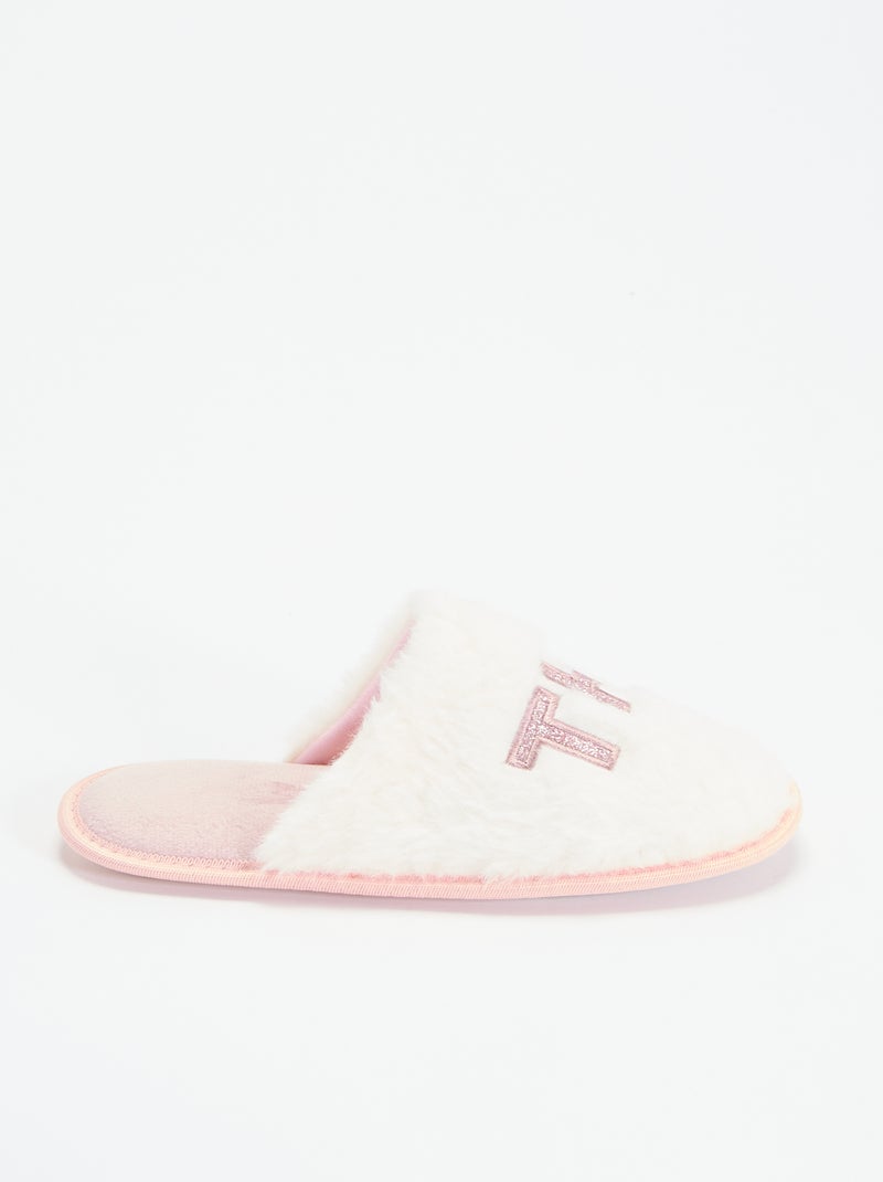 Muilpantoffels Wit - Kiabi
