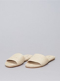 Schoenen - Muiltjes van stro - Kiabi