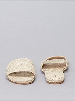 Schoenen - Muiltjes van stro - Kiabi