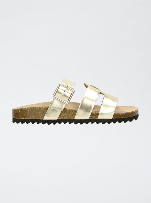 Mules met glanzende bandjes - Kiabi