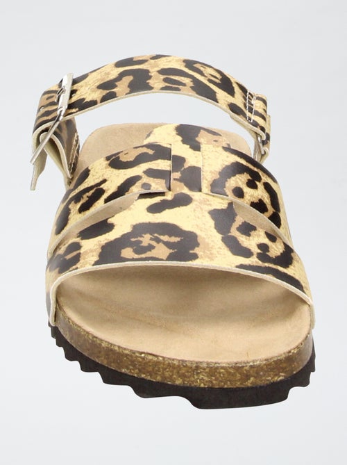 Mules met luipaardprint - Kiabi