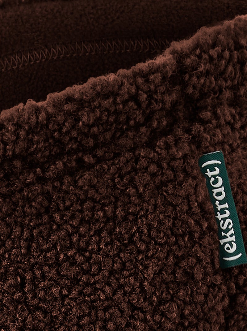 Multi-sport nekwarmer met schapenvachteffect (ekstract) Bruin - Kiabi