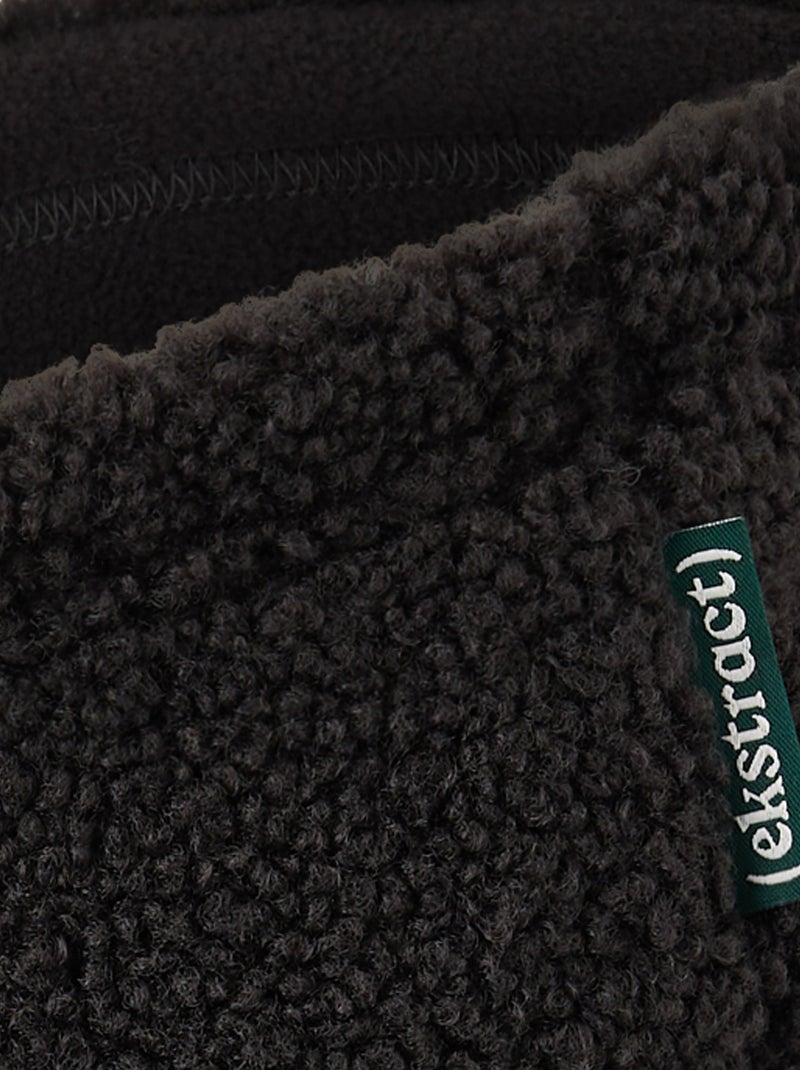 Multi-sport nekwarmer met schapenvachteffect (ekstract) Zwart - Kiabi