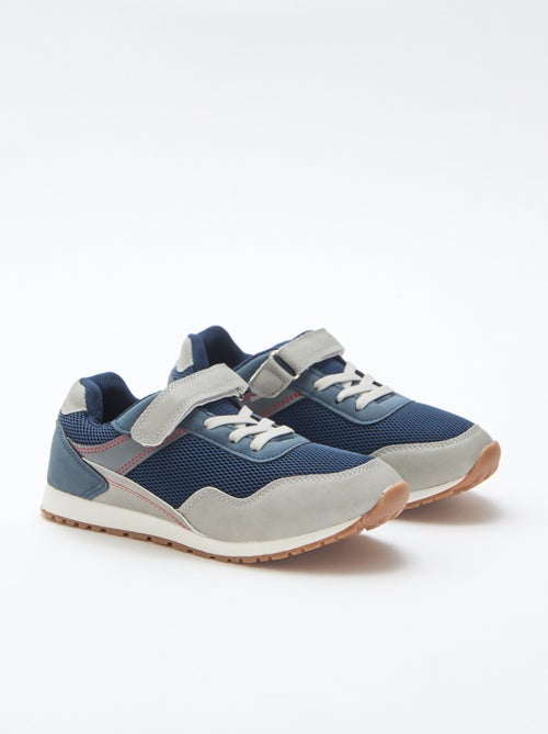 Multicolor sneakers met klittenband van mesh - Kiabi