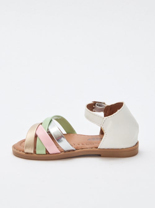 Multikleuren sandalen met meerdere bandjes - Kiabi