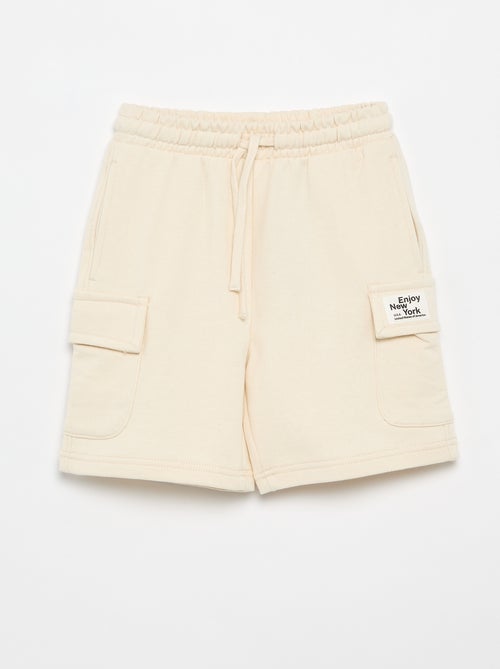 Multizakken short van joggingstof - Kiabi