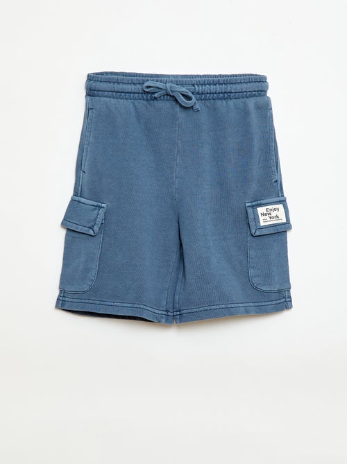 Multizakken short van joggingstof - Kiabi