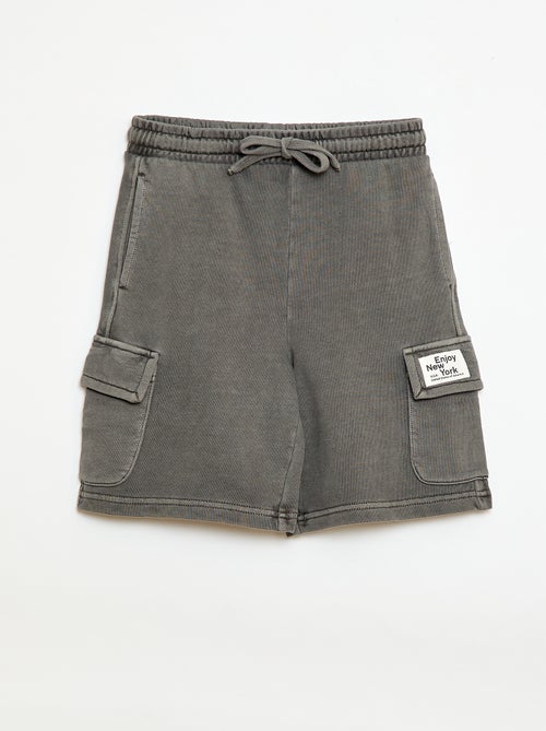 Multizakken short van joggingstof - Kiabi