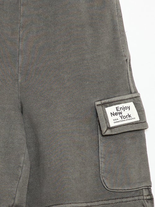 Multizakken short van joggingstof - Kiabi