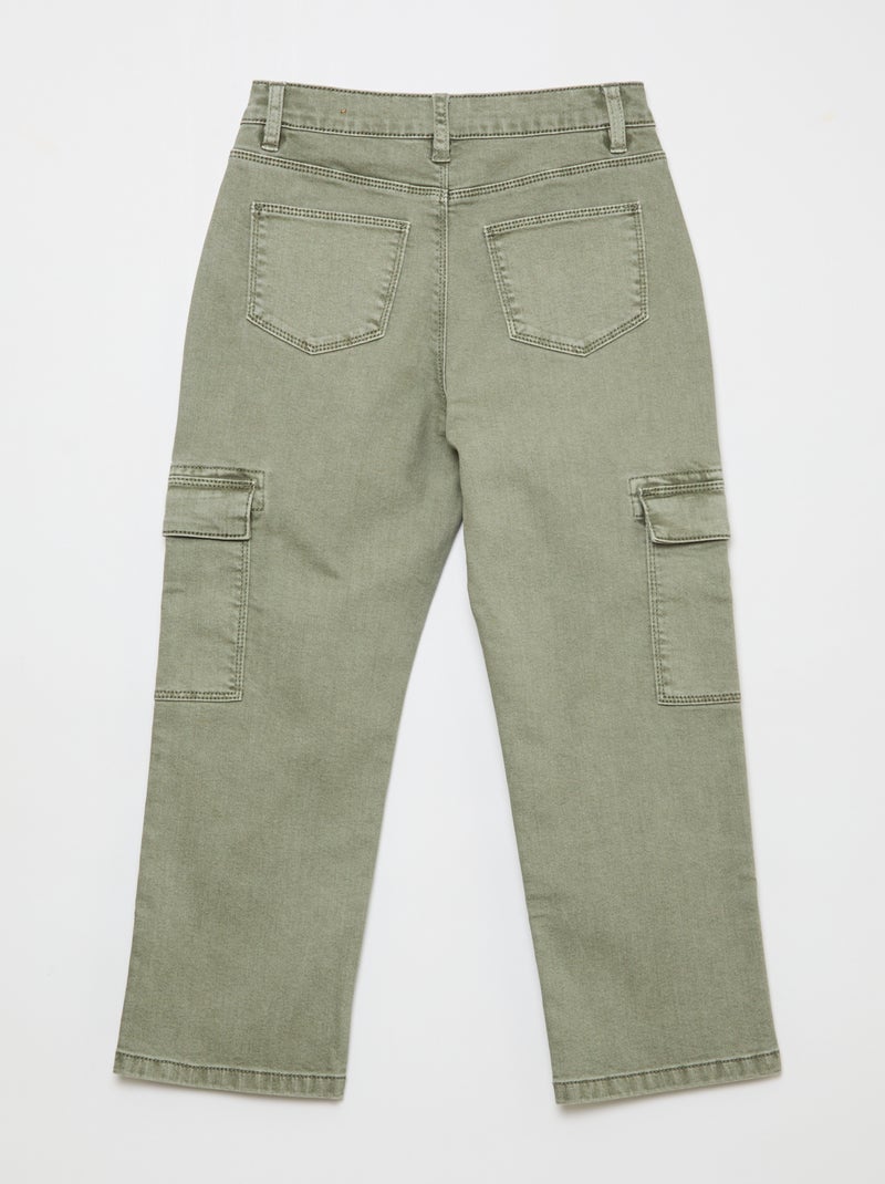 Multizakkenbroek - + Comfortabel model Groen - Kiabi