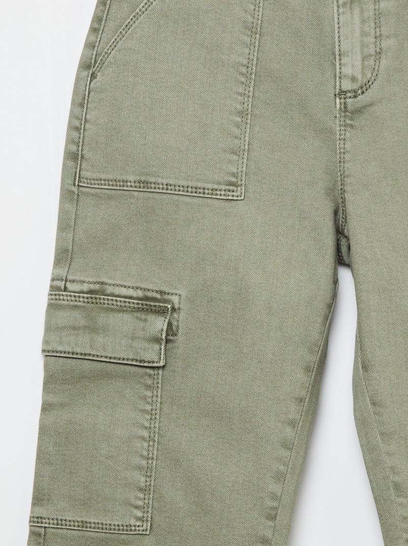 Multizakkenbroek - + Comfortabel model Groen - Kiabi