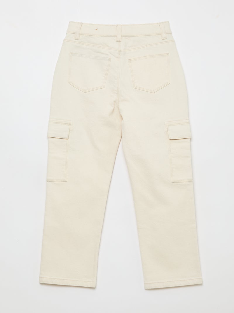 Multizakkenbroek - + Comfortabel model Wit - Kiabi