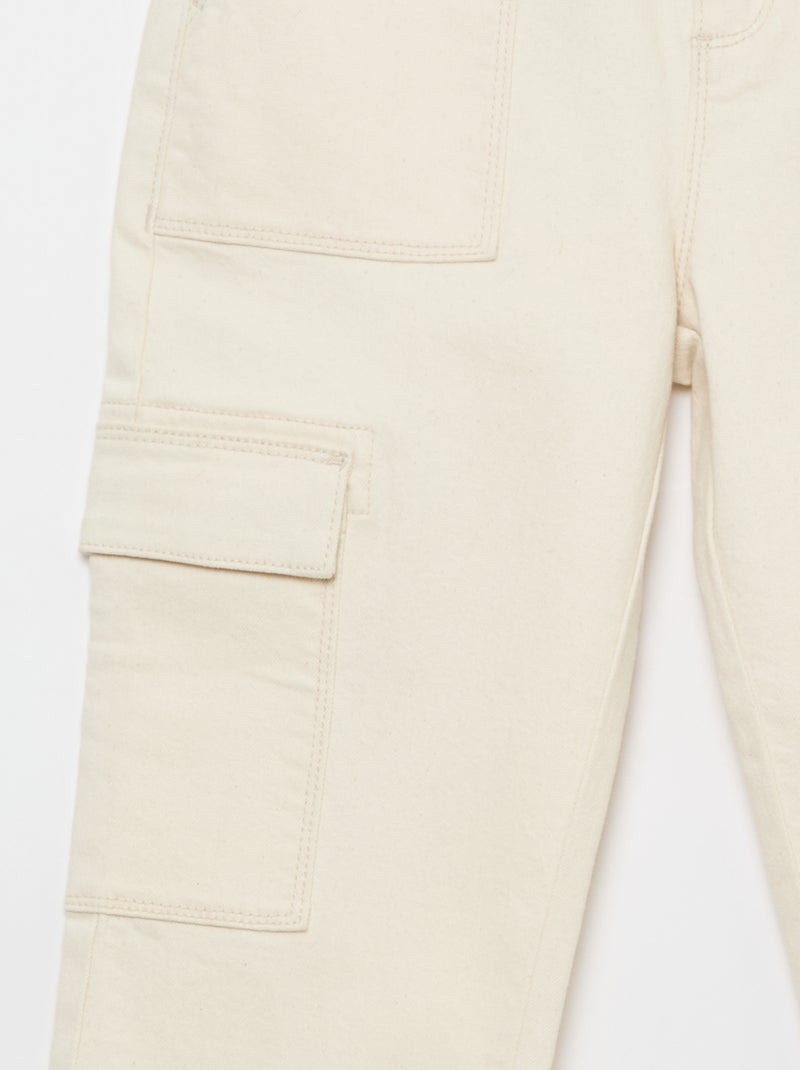 Multizakkenbroek - + Comfortabel model Wit - Kiabi