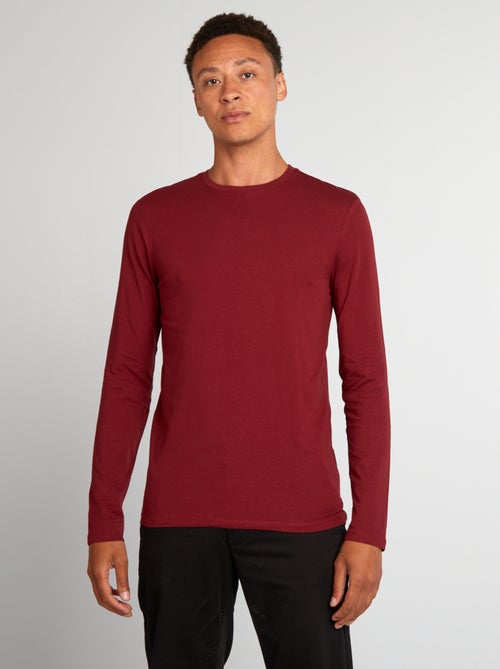Muscle-fit T-shirt met lange mouw - Kiabi