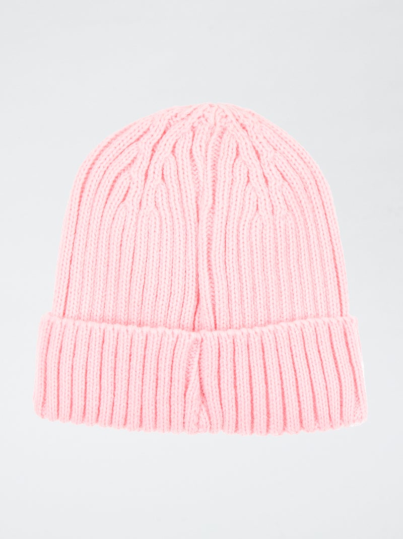 Muts van ribstof 'Stitch' Rose - Kiabi