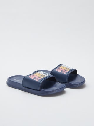 'My beach spirit'-strandslippers met palmmotiefje