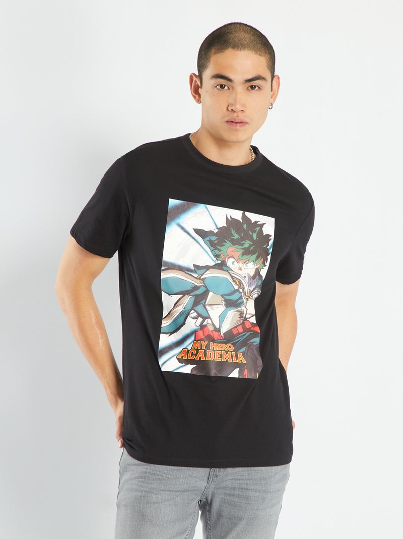 My Hero Academia-T-shirt ZWART - Kiabi