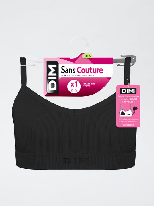 Naadloze beha van effen katoen DIM - Kiabi