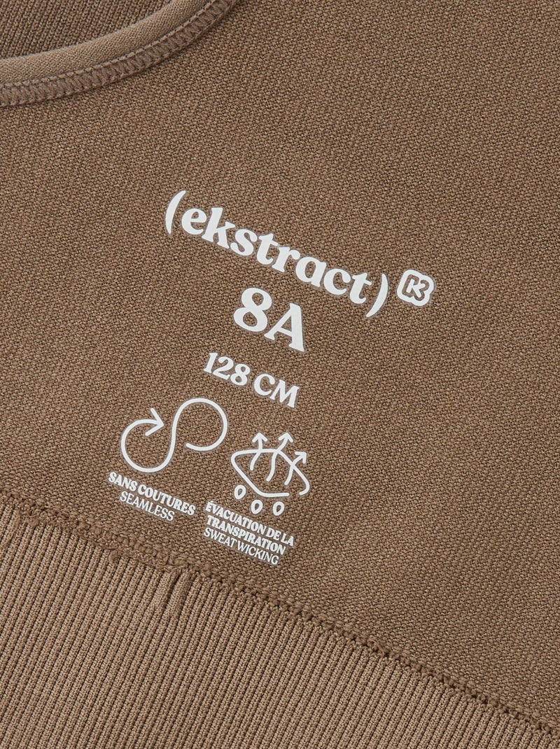 Naadloze sportbeha - (ekstract) Biege - Kiabi