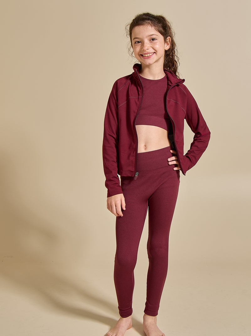 Naadloze sportbeha - (ekstract) Rood - Kiabi