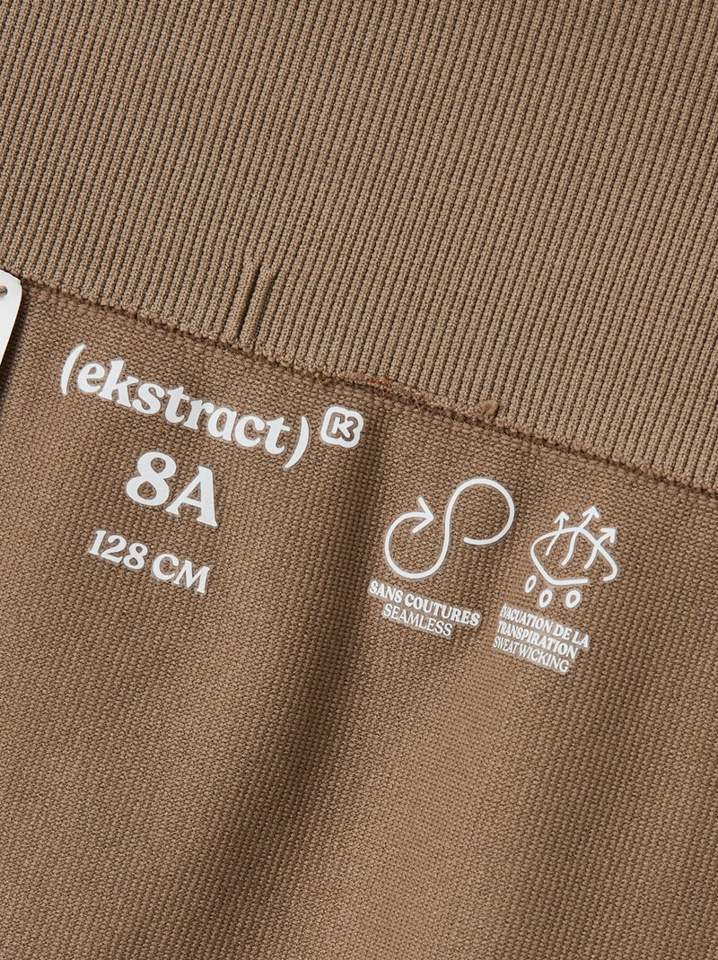 Naadloze sportfietsbroek - (ekstract) Biege - Kiabi