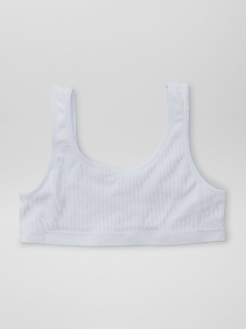 Naadloze top 'Petit Béguin' Wit - Kiabi