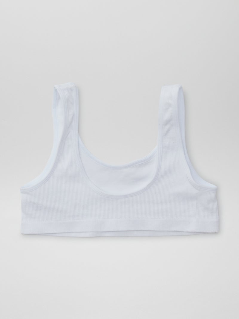 Naadloze top 'Petit Béguin' Wit - Kiabi