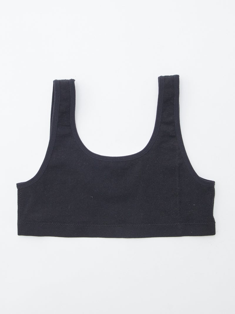 Naadloze top 'Petit Béguin' Zwart - Kiabi