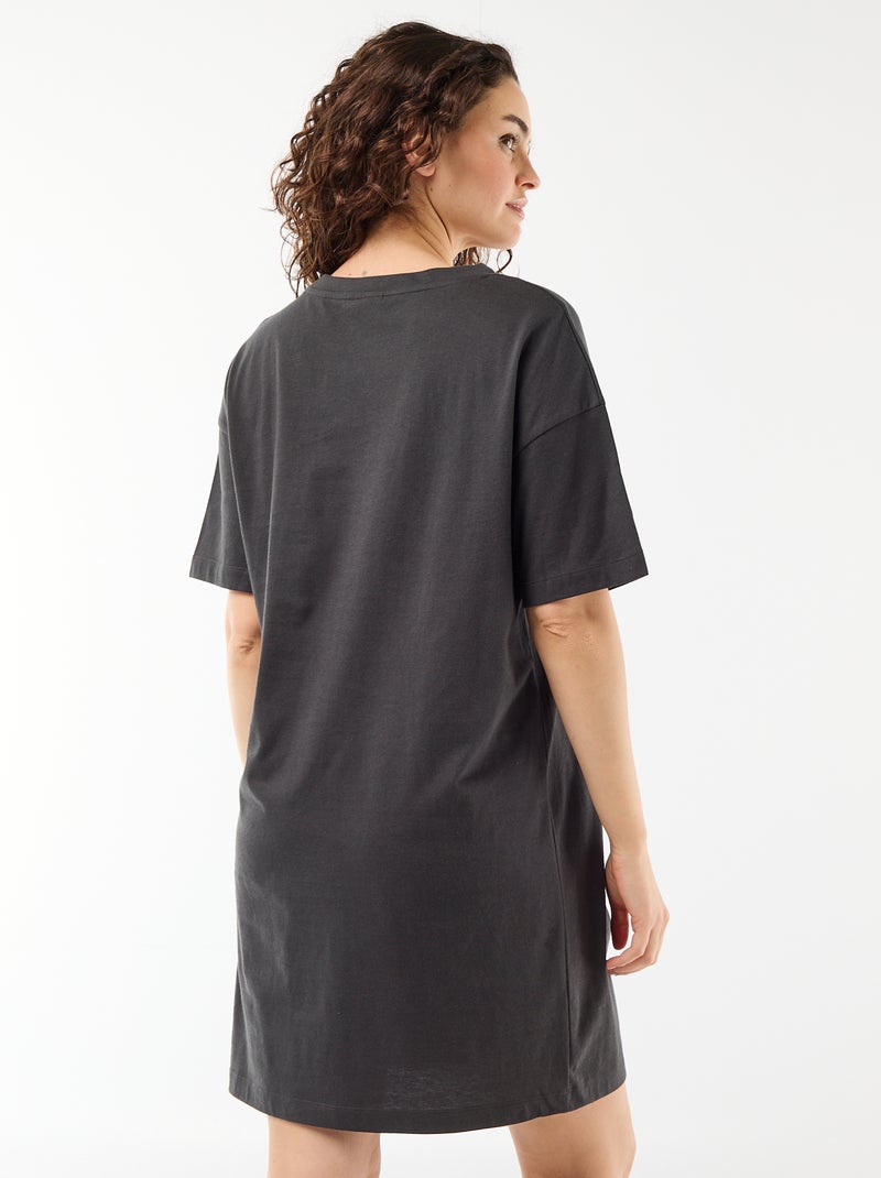 Nachthemd T-shirt 'Hello Kitty' Zwart - Kiabi