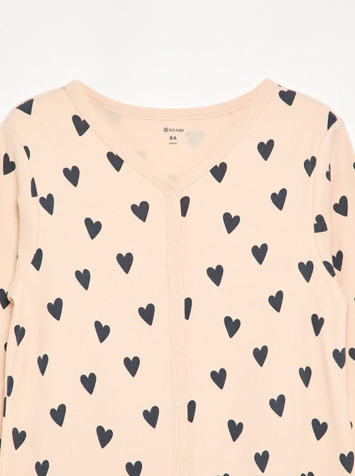 Nachtpyjama met drukknoopsluiting - gemakkelijk aan te trekken collectie - Kiabi Nachtpyjama met drukknoopsluiting - gemakkelijk aan te trekken collectie - Kiabi