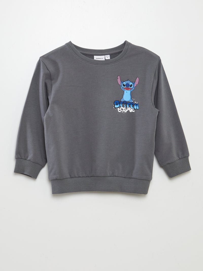 Name it - Sweater met Stitch-print GRIJS - Kiabi