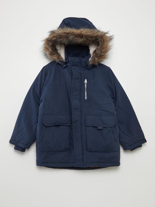 Name it | Parka met capuchon met imitatiebont - Kiabi