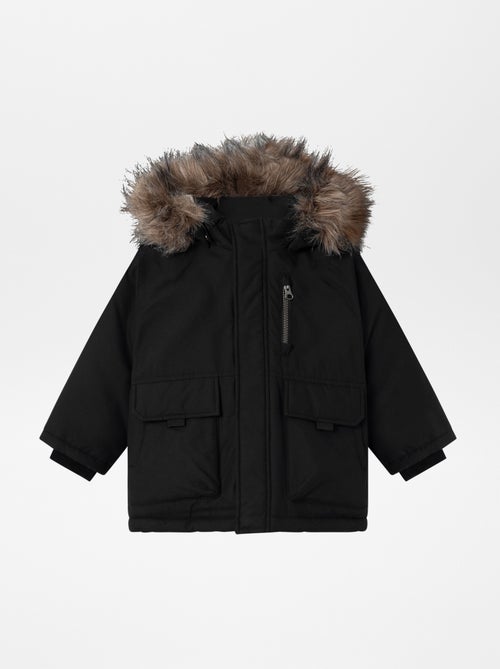 Name it | Parka met capuchon met imitatiebont - Kiabi