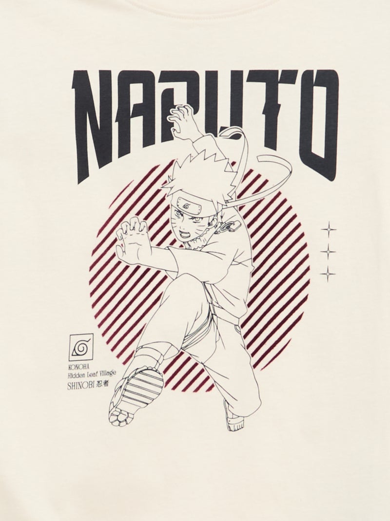 Naruto-T-shirt met lange mouw Wit - Kiabi