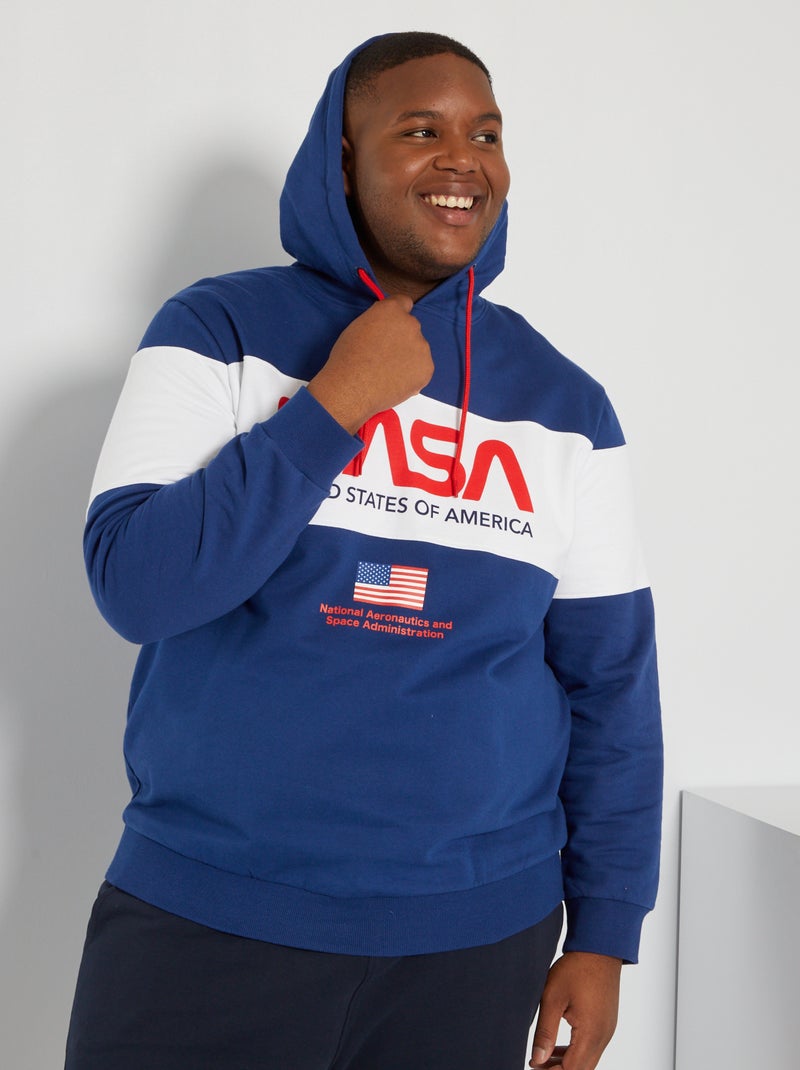 NASA-sweater van joggingstof BLAUW - Kiabi