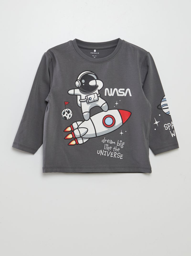 'NASA'-T-shirt - 'Name it' GRIJS - Kiabi