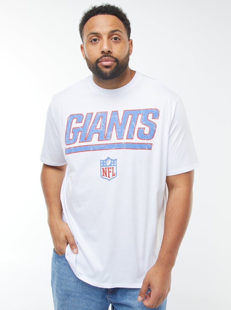 NFL Giants-T-shirt van jersey met korte mouw wit - Kiabi
