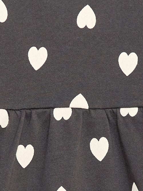 Niet-gevoerde fleece jurk met motiefje - Kiabi