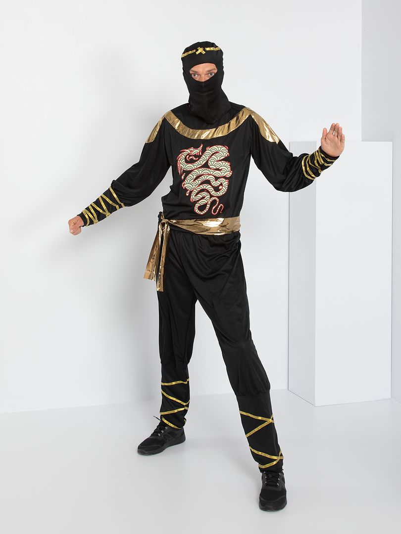 Ninja verkleedkleding ZWART - Kiabi