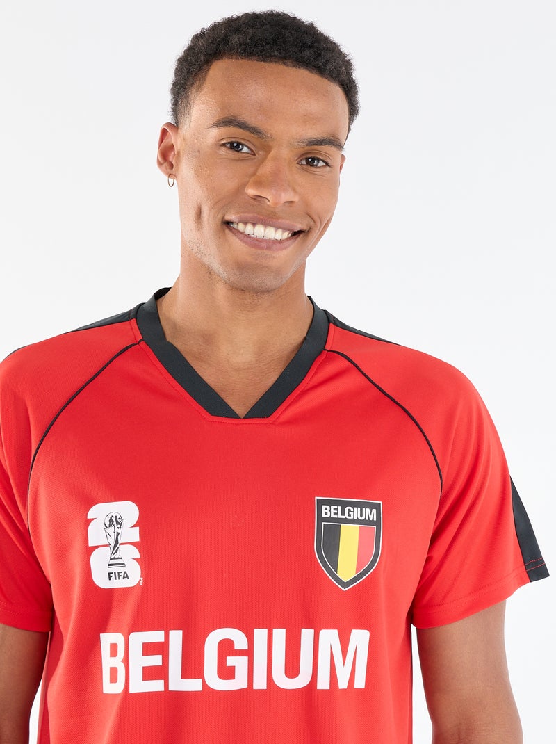 Officieel gelicentieerde T-shirts van het FIFA Wereldkampioenschap 26™ - België Rood - Kiabi