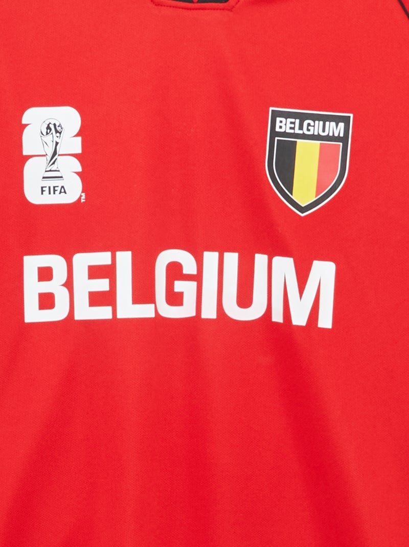 Officieel gelicentieerde T-shirts van het FIFA Wereldkampioenschap 26™ - België Rood - Kiabi