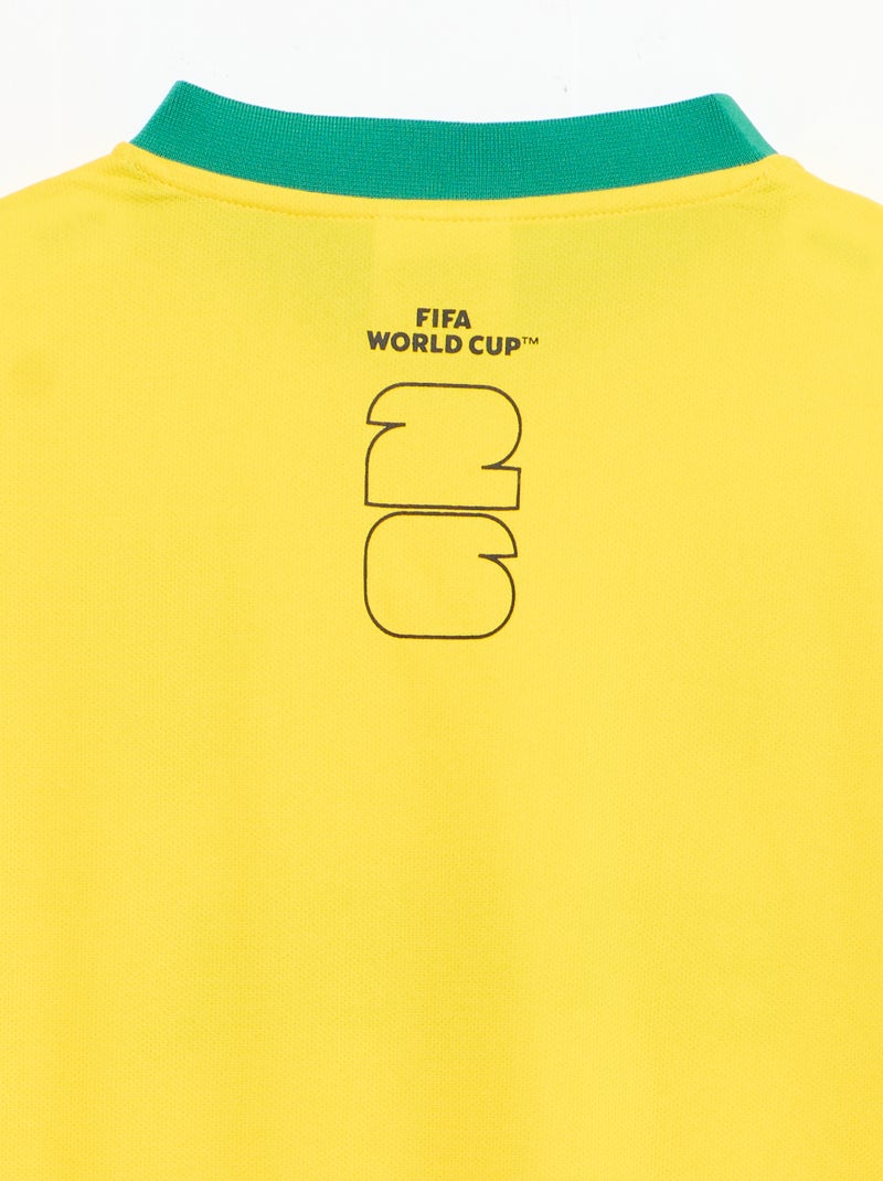 Officieel gelicentieerde T-shirts van het FIFA Wereldkampioenschap 26™ - Brazilië Geel - Kiabi