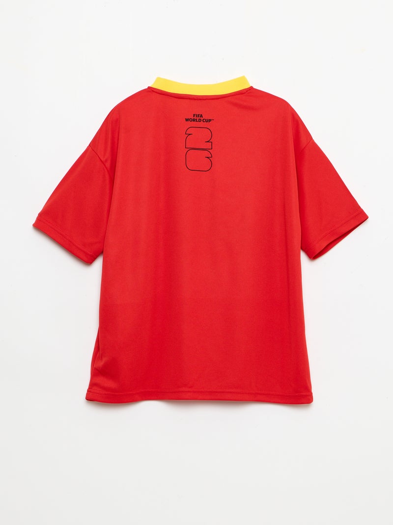 Officieel gelicentieerde T-shirts van het FIFA Wereldkampioenschap 26™ - Brazilië Rood - Kiabi