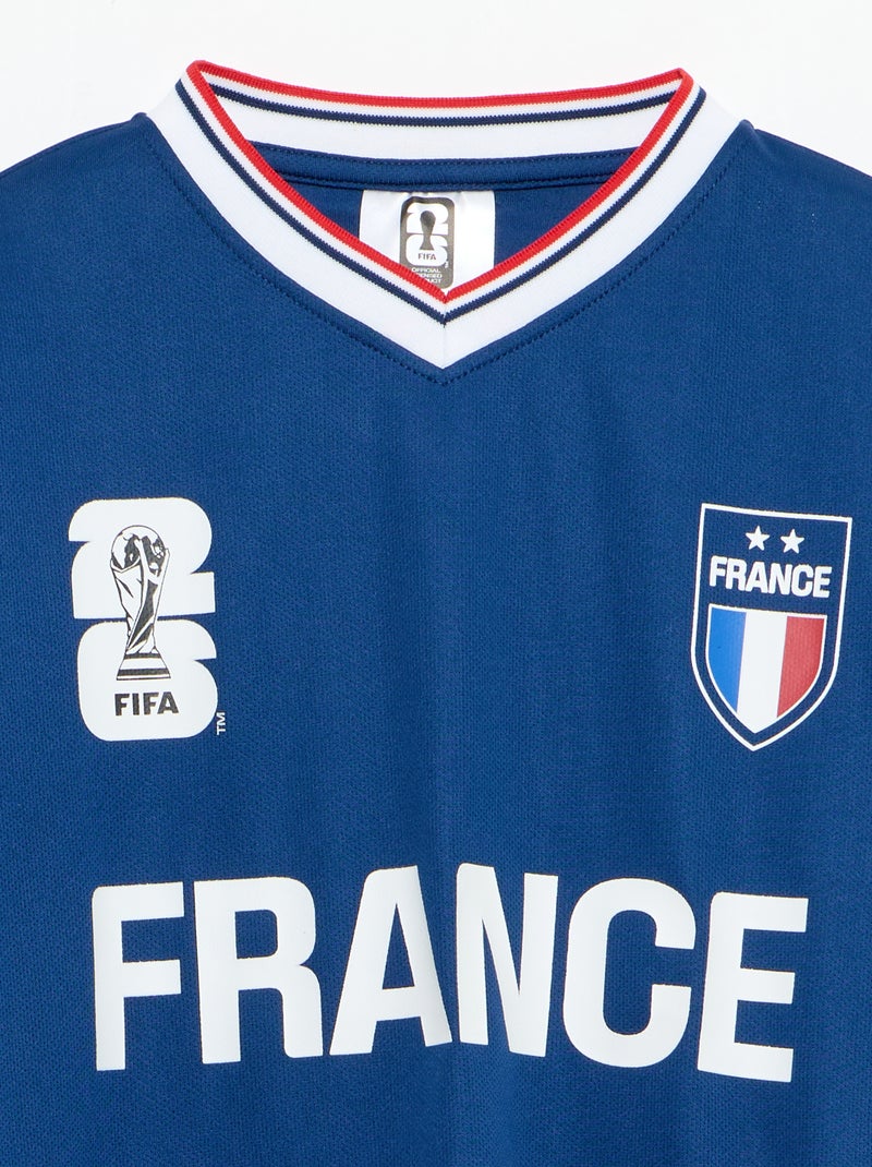Officieel gelicentieerde T-shirts van het FIFA Wereldkampioenschap 26™ - Frankrijk Blauw - Kiabi